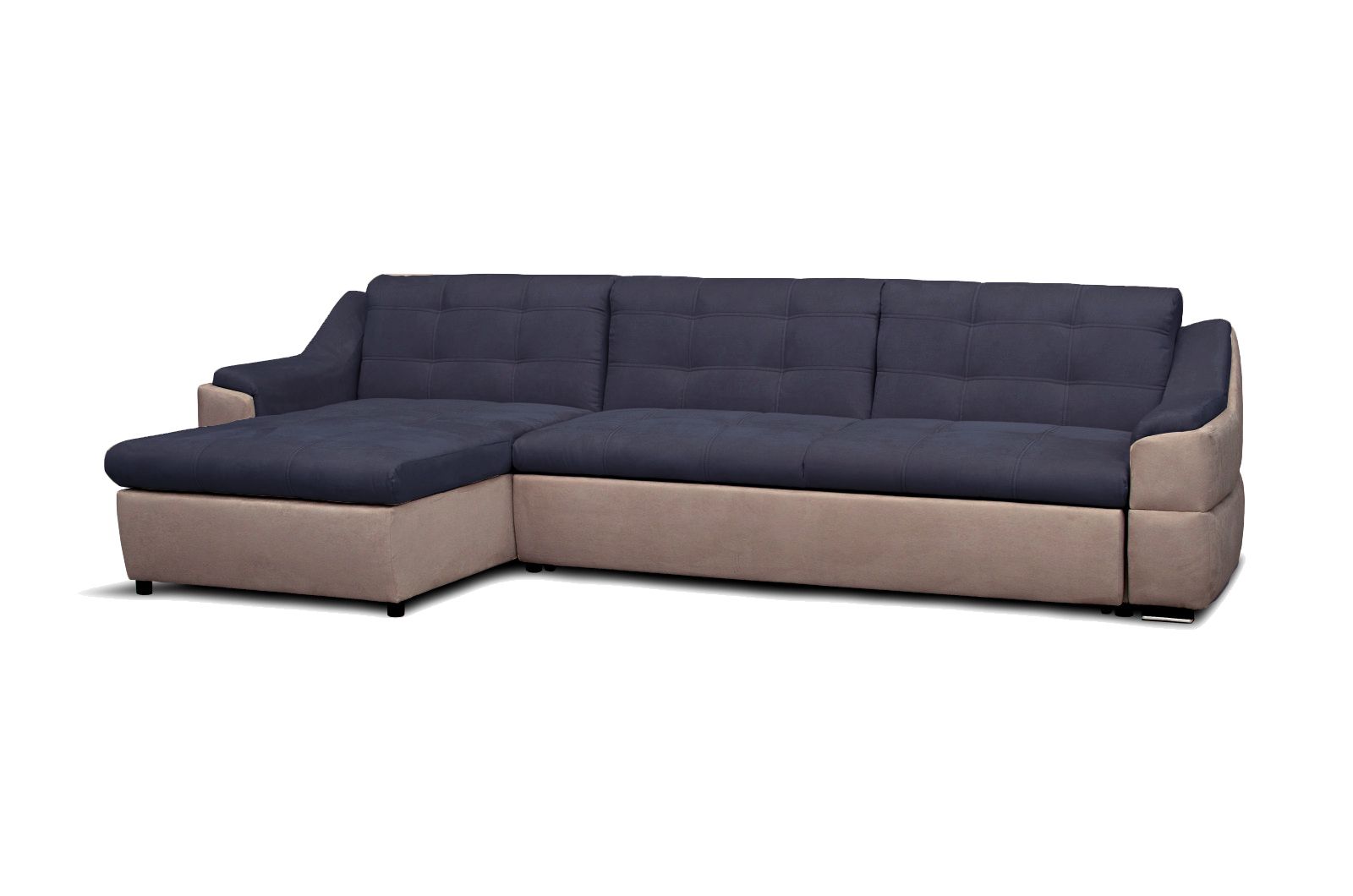 угловой диван с большим канапе