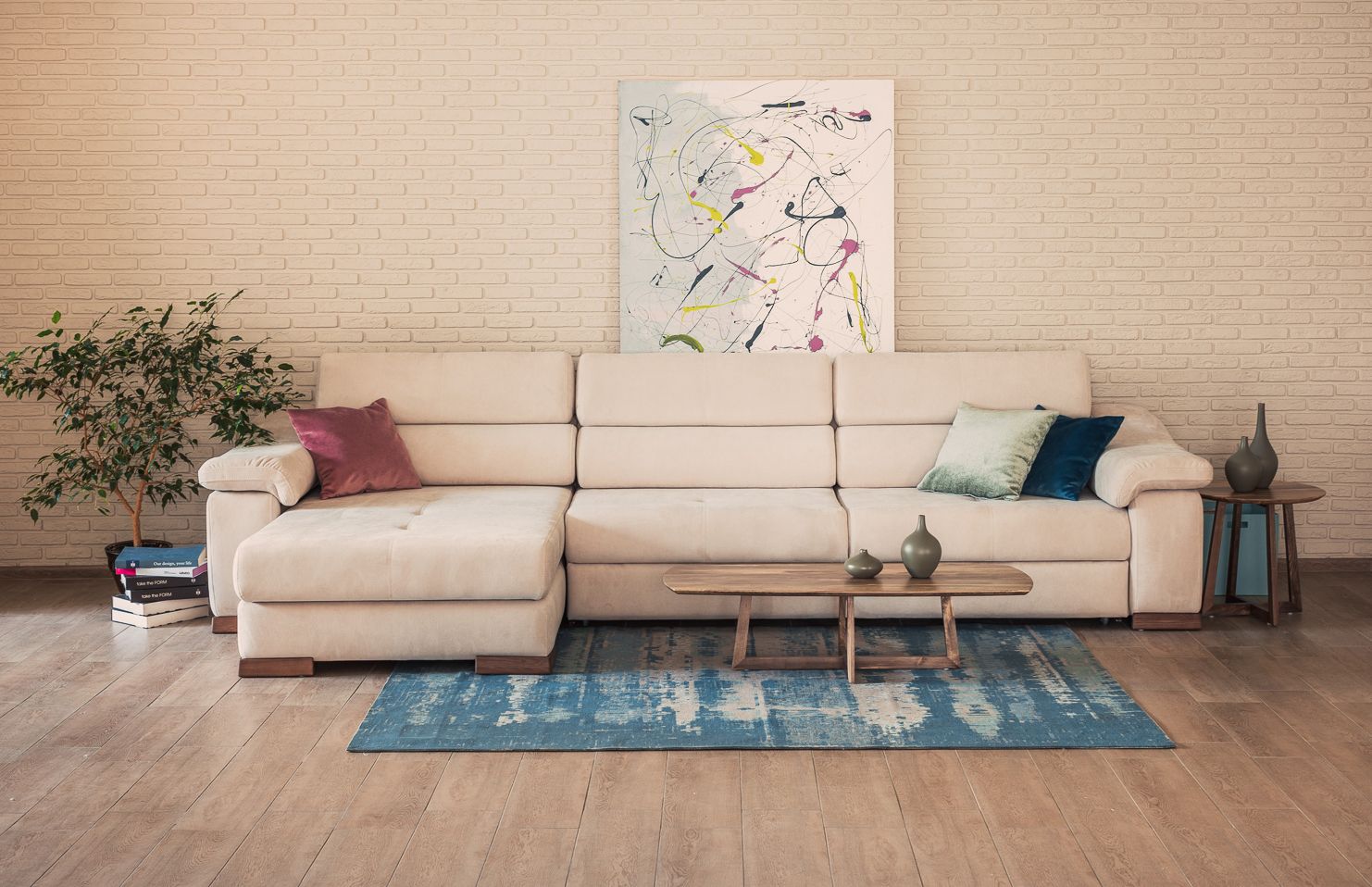 Цвет дивана — основа атмосферы в гостиной