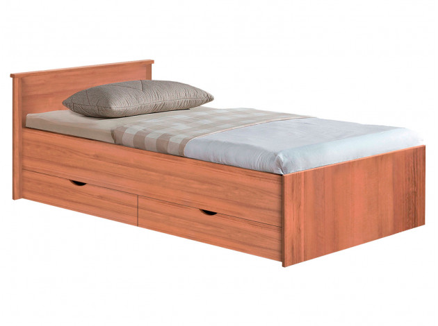 Кровать деревянная односпальная с ящиками для хранения