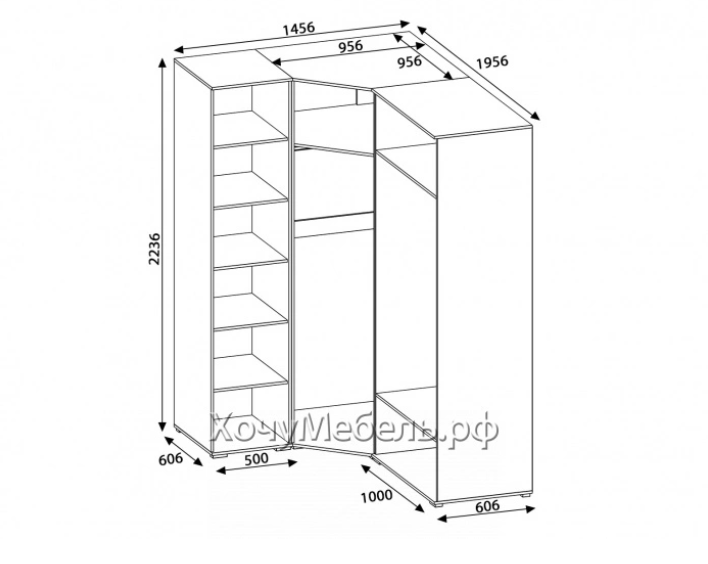 Угловая модульная система Вегас купить в интернет магазине Хочу Мебель ...